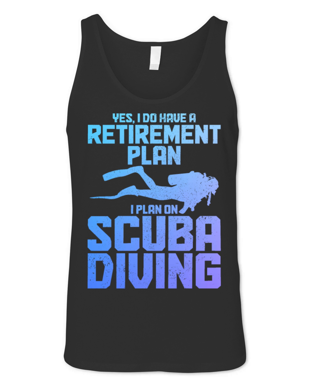 Scuba Diving Funny Vintage Diver Gift Unisex Jersey Tank