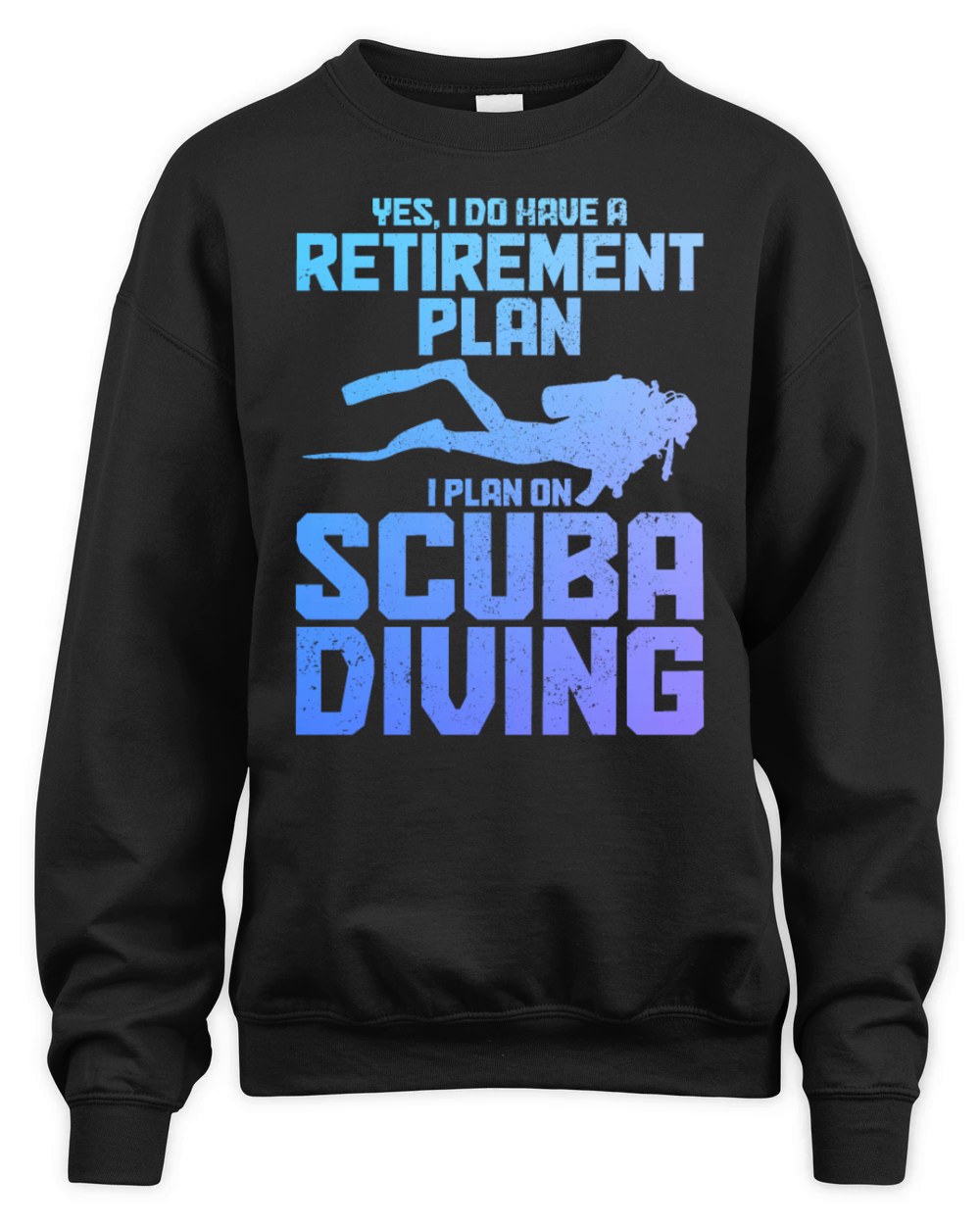 Scuba Diving Funny Vintage Diver Gift Unisex Premium Crewneck Sweatshirt