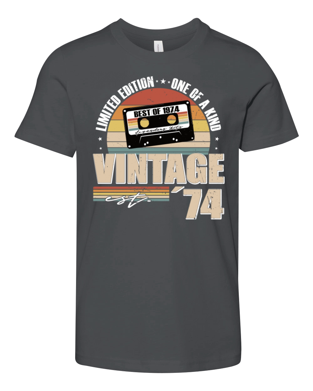 50th birthday vintage 1974 born in 1974 Youth Unisex Jersey Tee