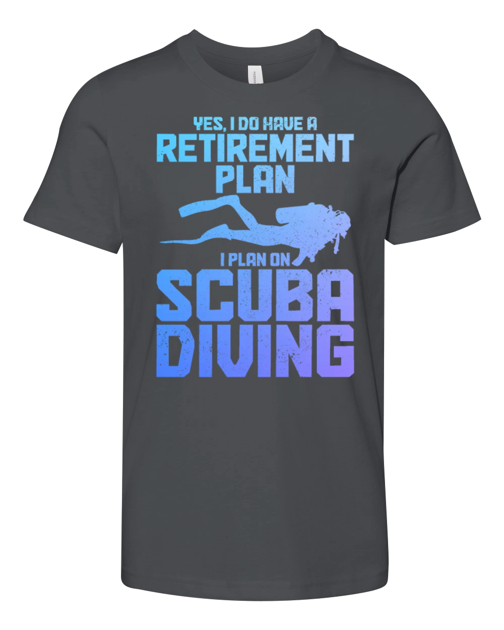Scuba Diving Funny Vintage Diver Gift Youth Unisex Jersey Tee