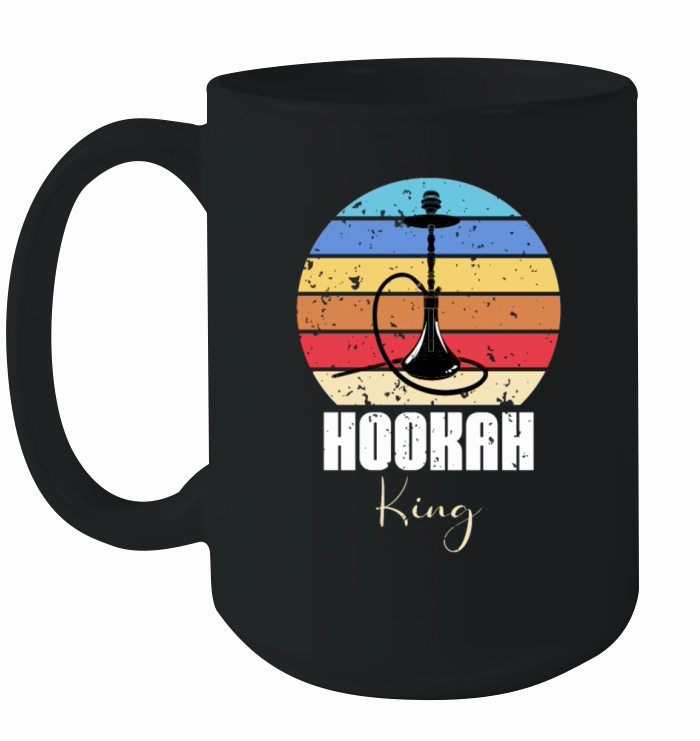 Vintage Retro Shisha Smoker Hookah King Ceramic Mug