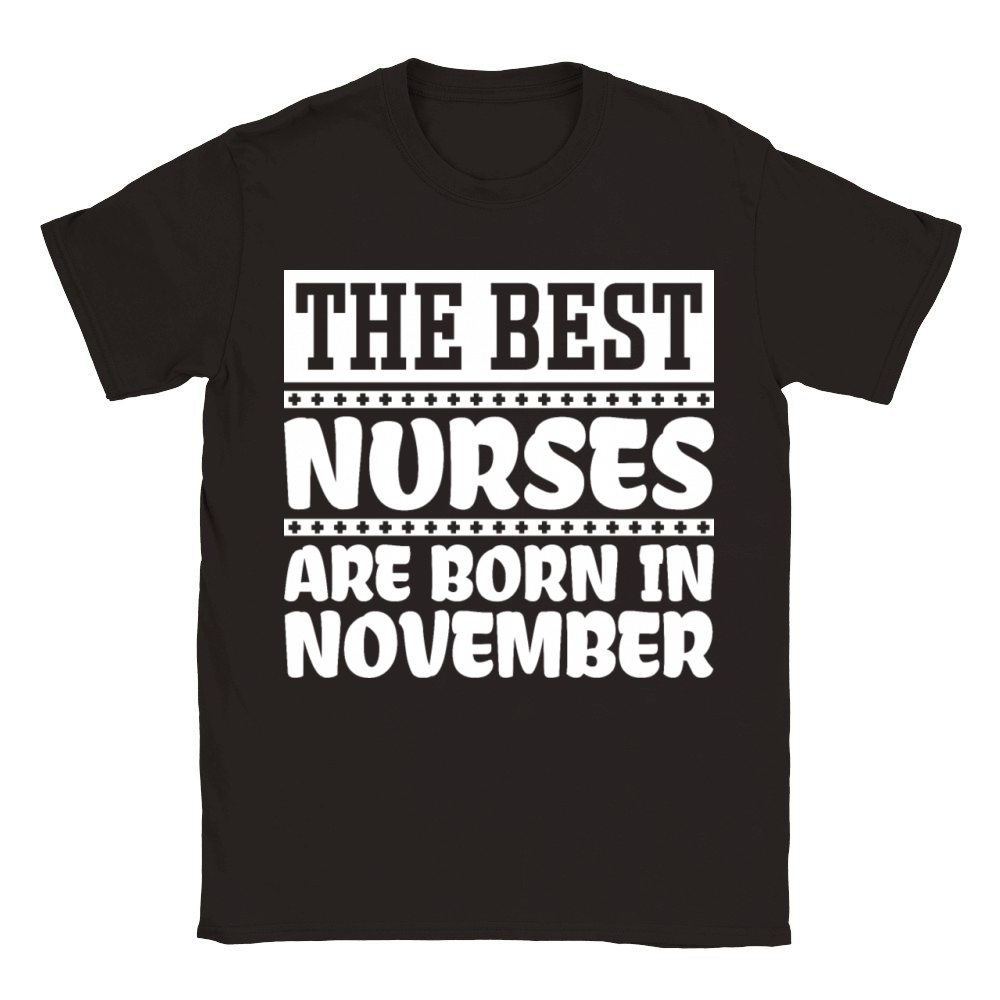 the best nurses are born in november Classic Kids Crewneck T-shirt