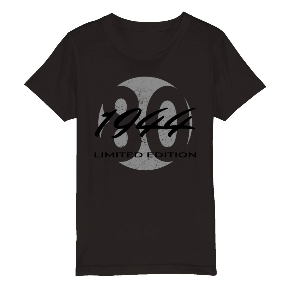 80th birthday men women 80 years 1944 vintage Organic Kids Crewneck T-shirt