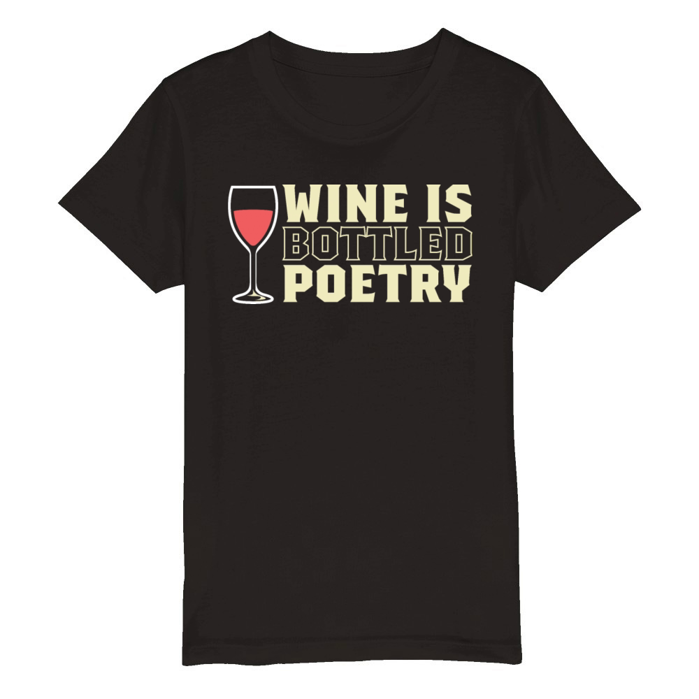 Bottled Poetry Novelist Gift Organic Kids Crewneck T-shirt