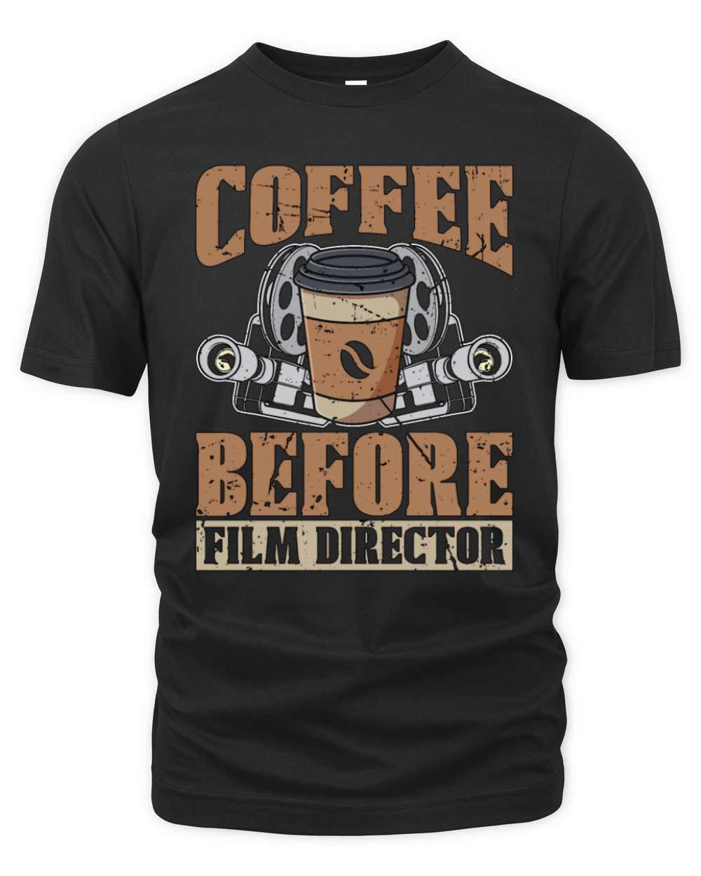 Film Director Coffee Before Filmmaker Coffee Lover Organic Unisex T-shirt