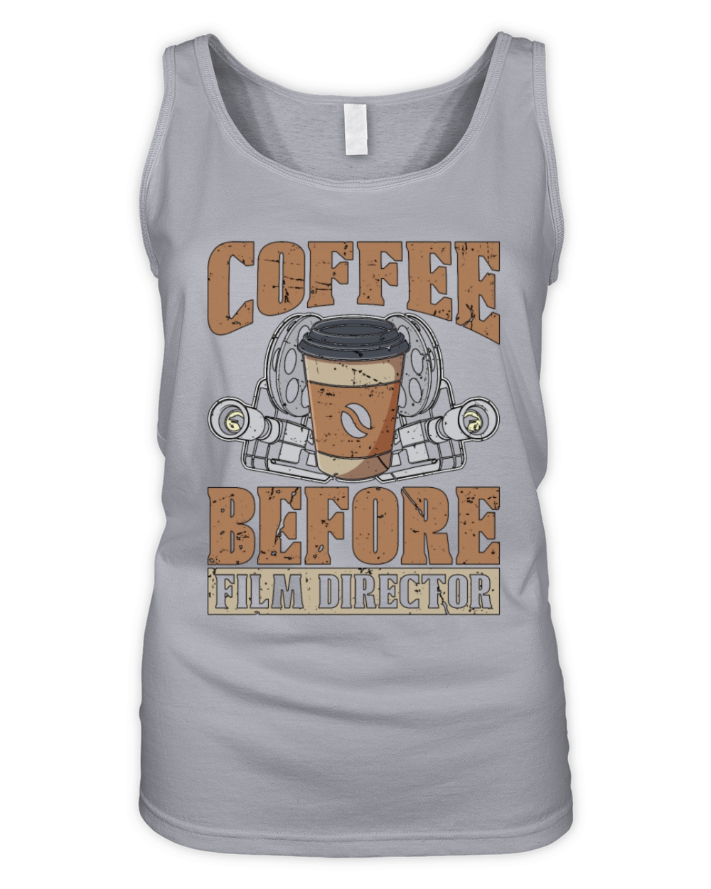 Film Director Coffee Before Filmmaker Coffee Lover Organic Women's Tank Top