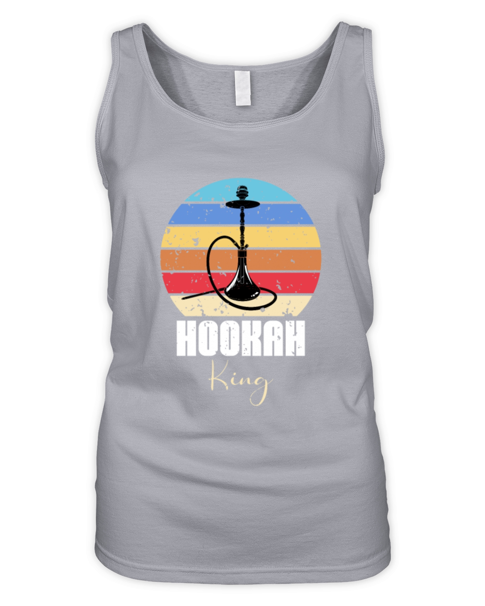 Vintage Retro Shisha Smoker Hookah King Organic Women's Tank Top