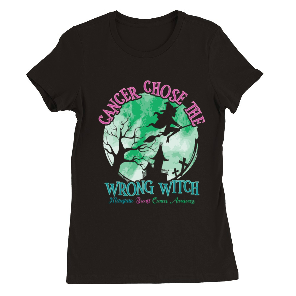 Cancer Witch Metastatic Breast Cancer Premium Womens Crewneck T-shirt