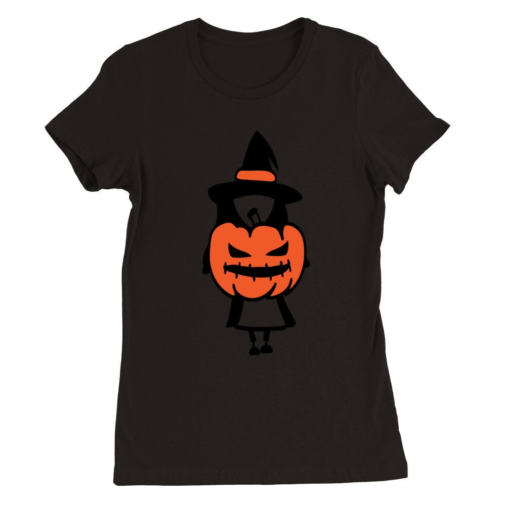 Halloween cute witches 3 Premium Womens Crewneck T-shirt