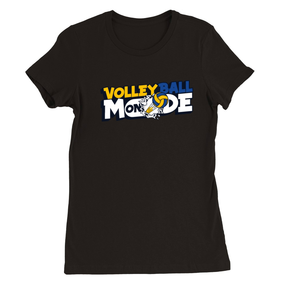 Volleyball Mode On Coach Team Player Trainer Premium Womens Crewneck T-shirt