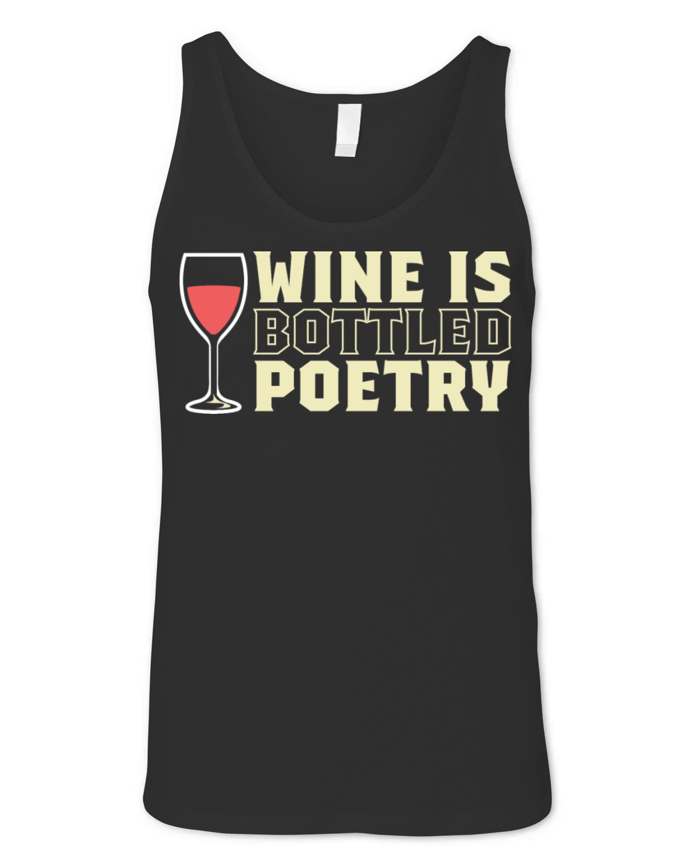 Bottled Poetry Novelist Gift Unisex Jersey Tank