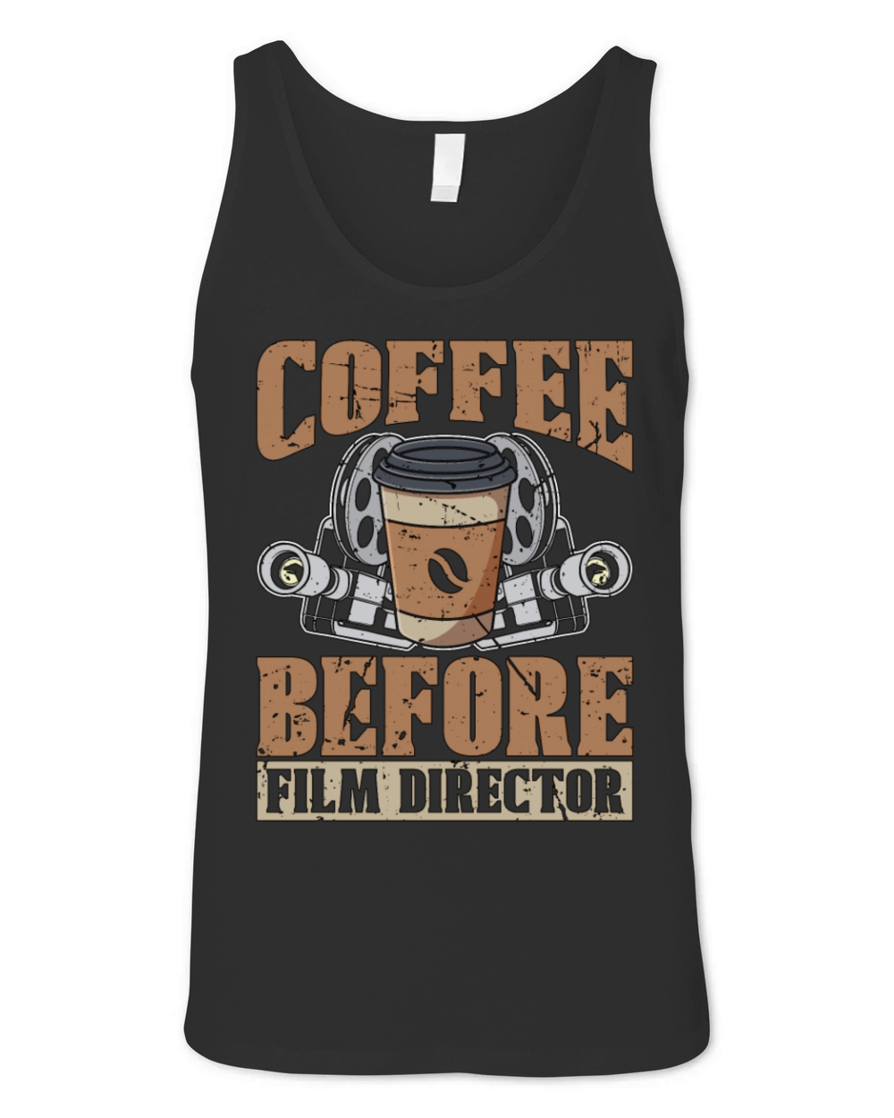 Film Director Coffee Before Filmmaker Coffee Lover Unisex Jersey Tank