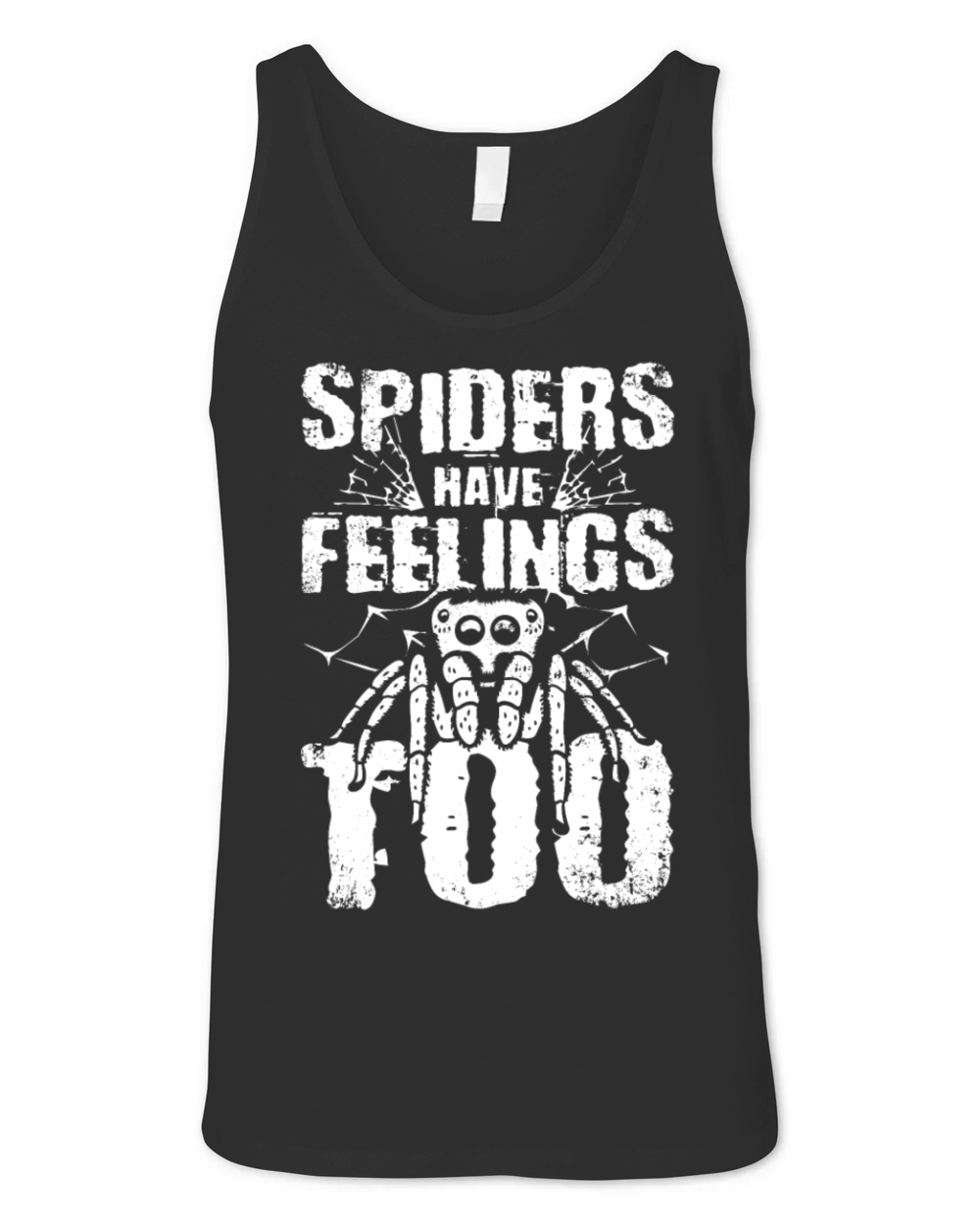 Spiders have feelings too Unisex Jersey Tank