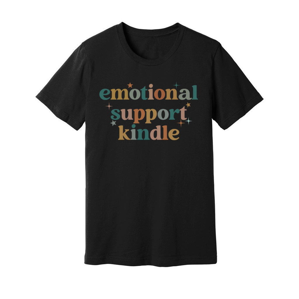 Emotional Support Kindle Unisex Jersey Tee