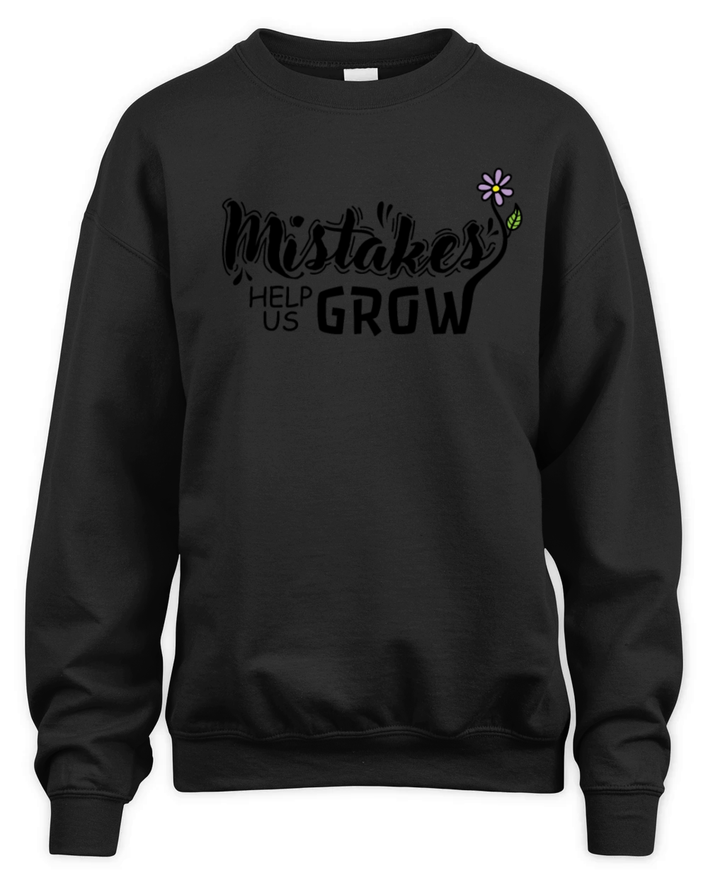 Mistakes help us grow Profession Teacher School Unisex Premium Crewneck Sweatshirt
