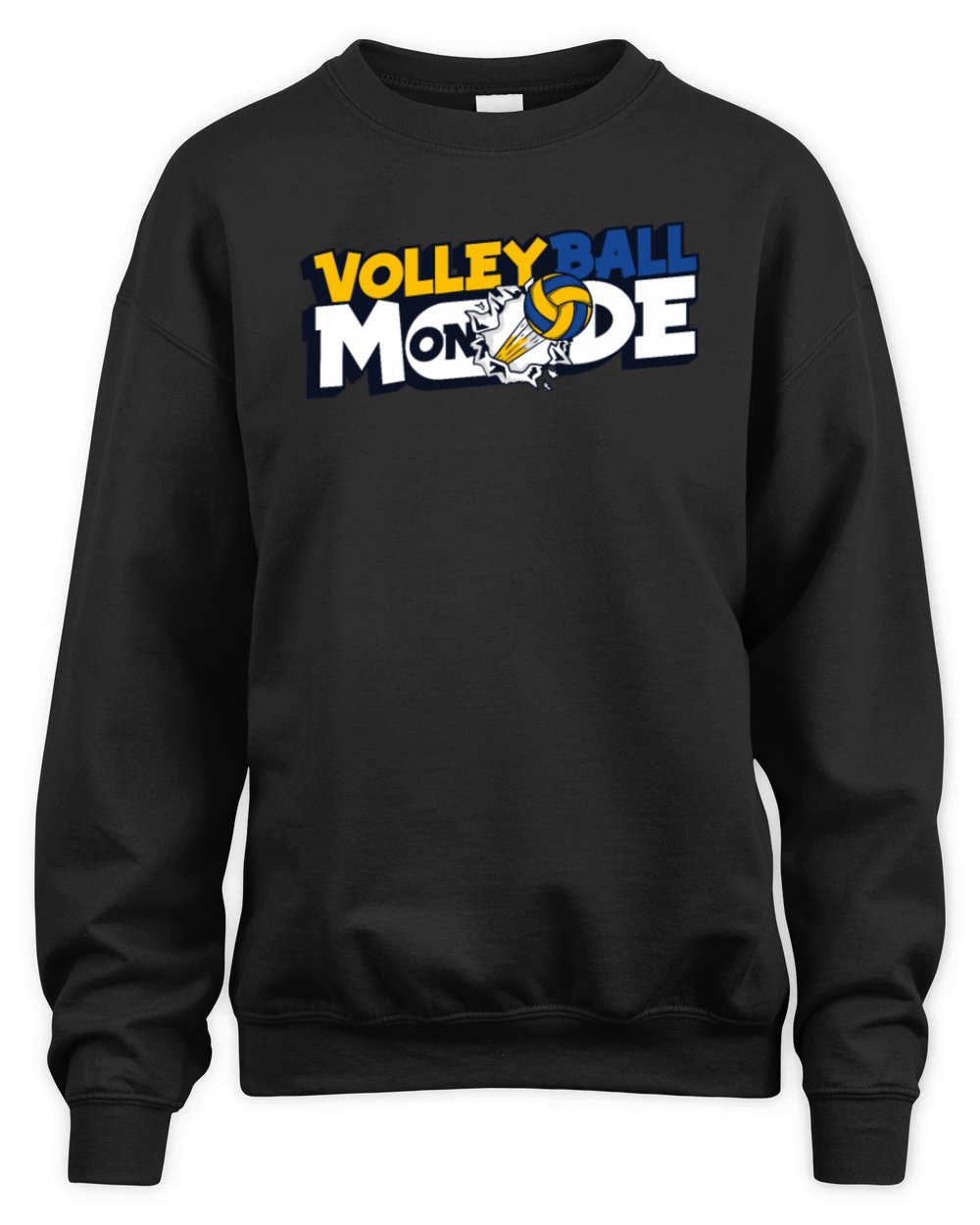 Volleyball Mode On Coach Team Player Trainer Unisex Premium Crewneck Sweatshirt