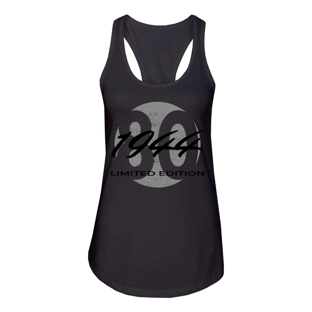 80th birthday men women 80 years 1944 vintage Women's Racerback Tank