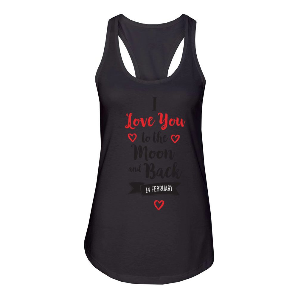i love you moon Women's Racerback Tank