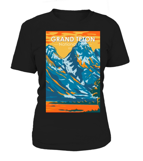 Grand Teton National Park Wyoming Vintage Women's T-Shirt