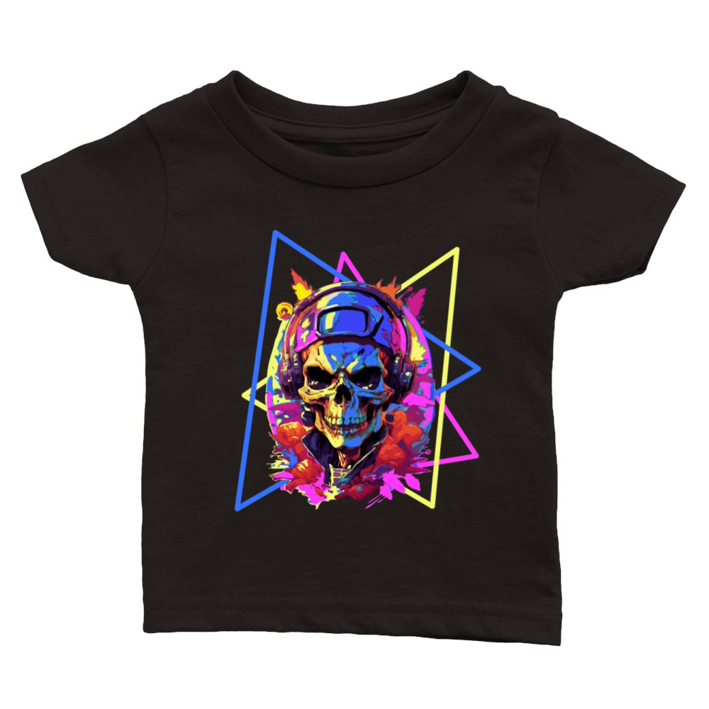 Disco Skull music Classic Baby Crewneck T-shirt