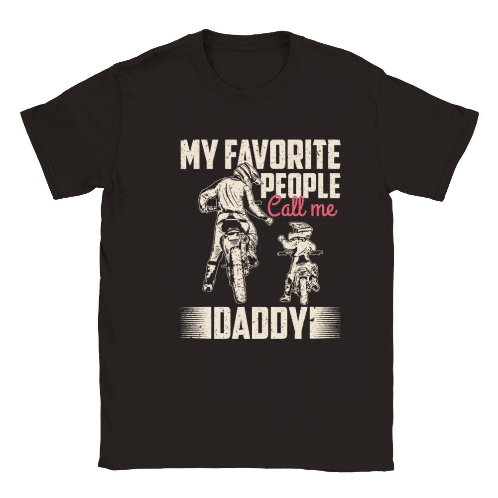 My favorite people call me daddy Vintage Classic Kids Crewneck T-shirt