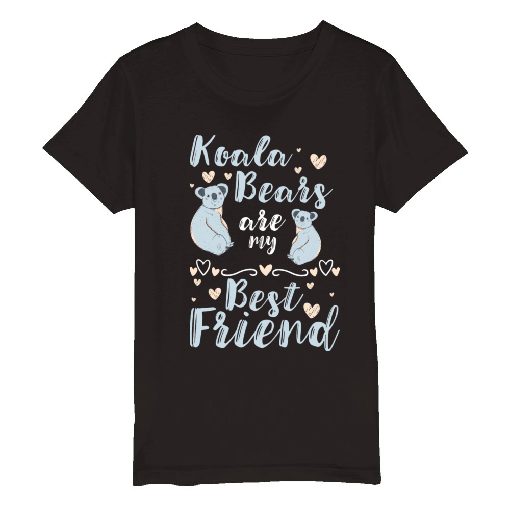 Eucalyptus Fluffy Bears Forest Organic Kids Crewneck T-shirt