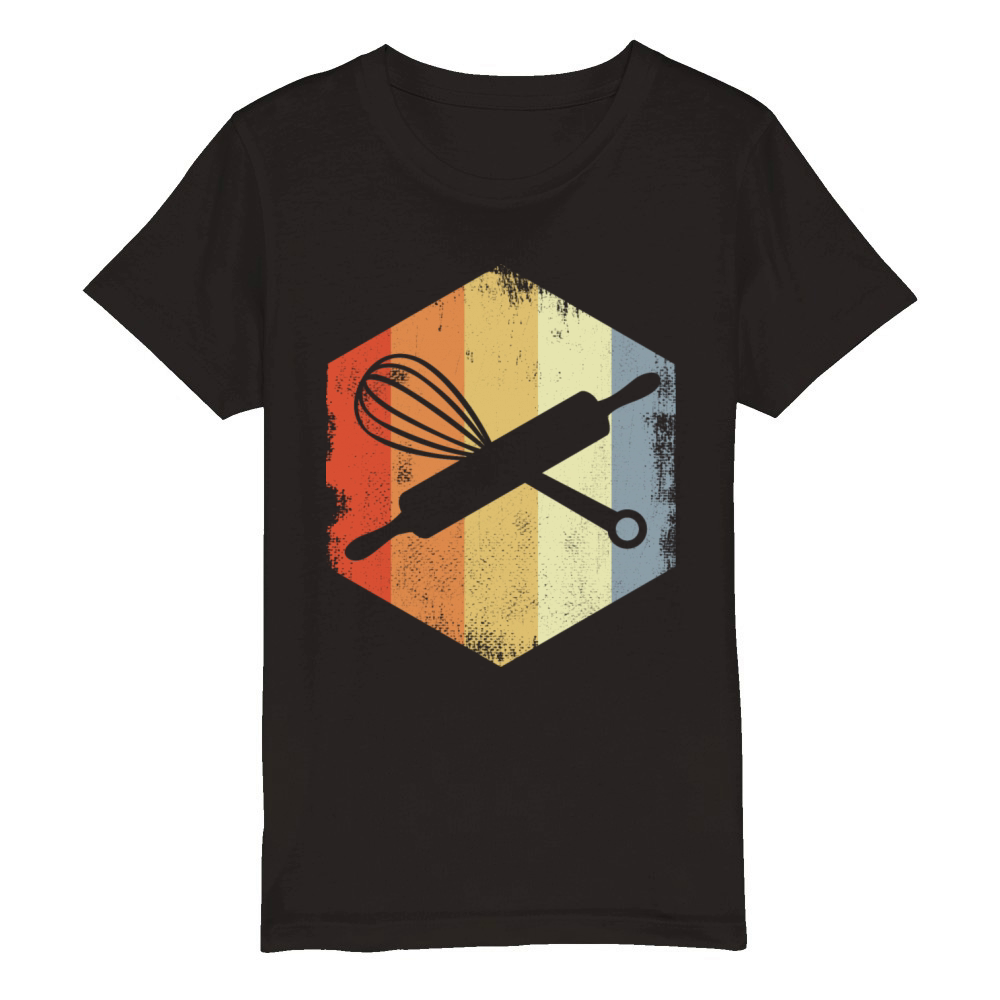 Vintage Rolling Pin Hand Mixer Organic Kids Crewneck T-shirt