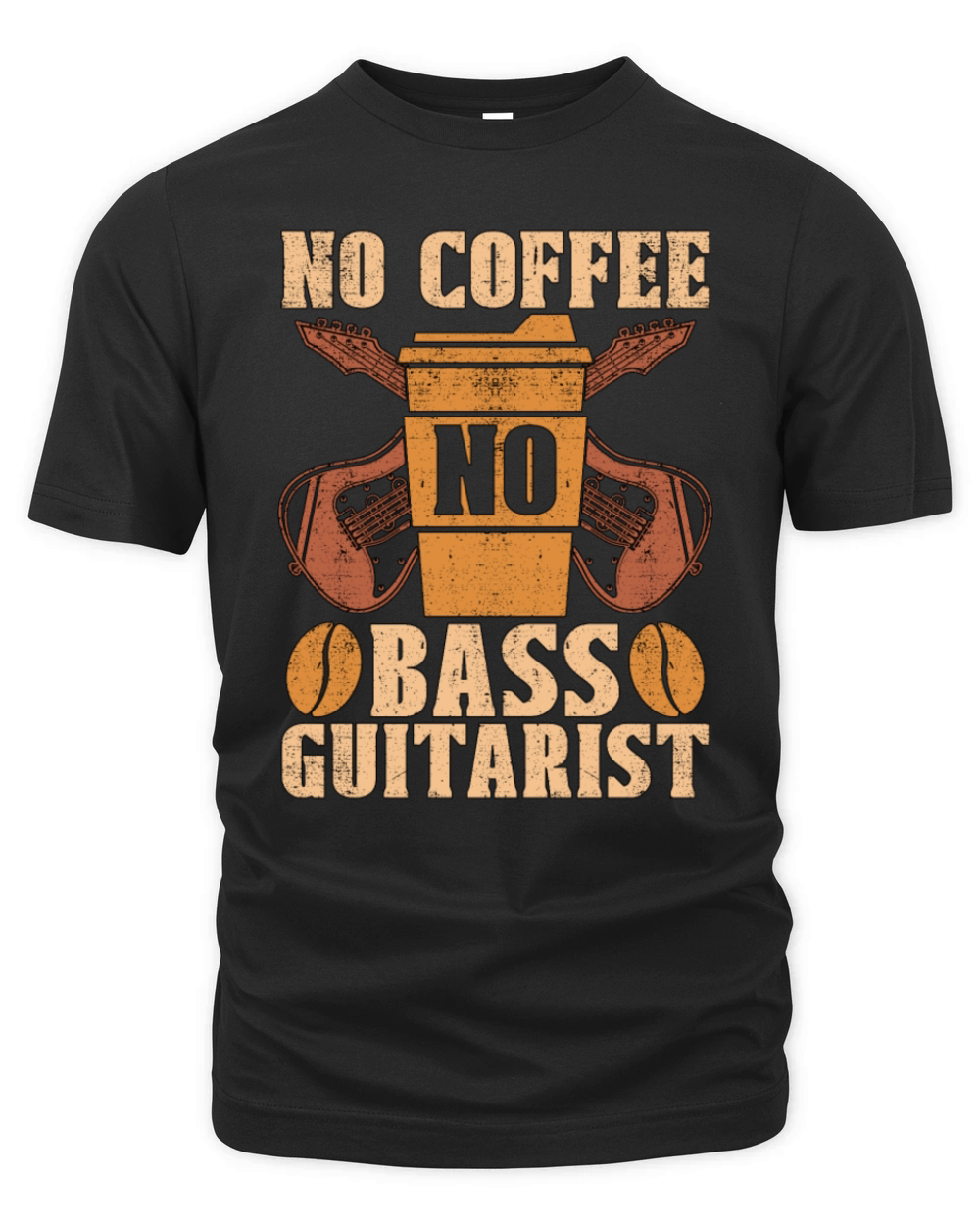 Bass Guitarist No Coffee No Musician Coffee Lover Organic Unisex T-shirt