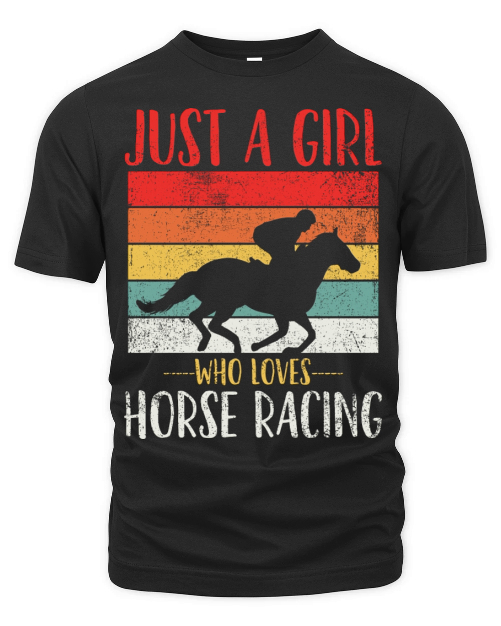 Horse Racing Vintage Organic Unisex T-shirt