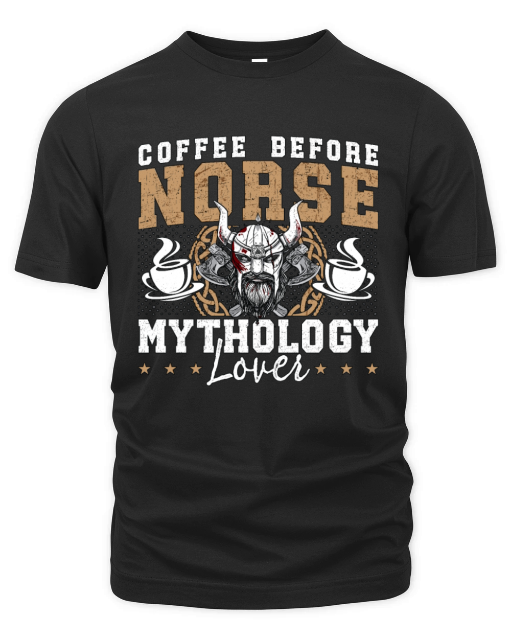 Norse Mythology Lover Coffee Valkyrie Coffee Lover Organic Unisex T-shirt