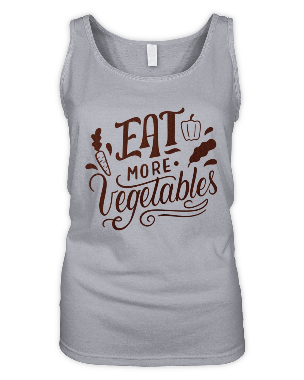 EAT MORE VEGETABLES Organic Women's Tank Top