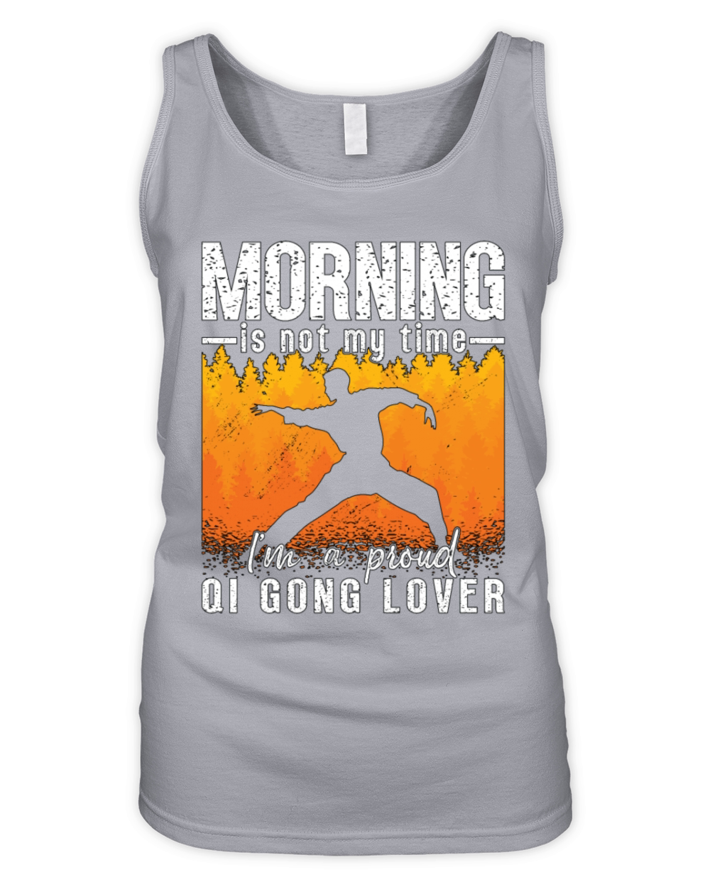 Qigong Lover Morning Is Not My Time Meditation Organic Women's Tank Top