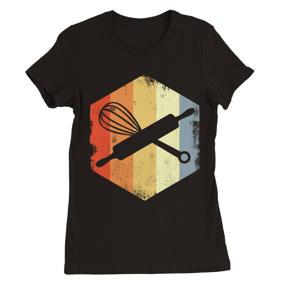 Vintage Rolling Pin Hand Mixer Premium Womens Crewneck T-shirt