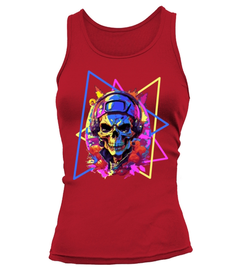 Disco Skull music Tank top Woman