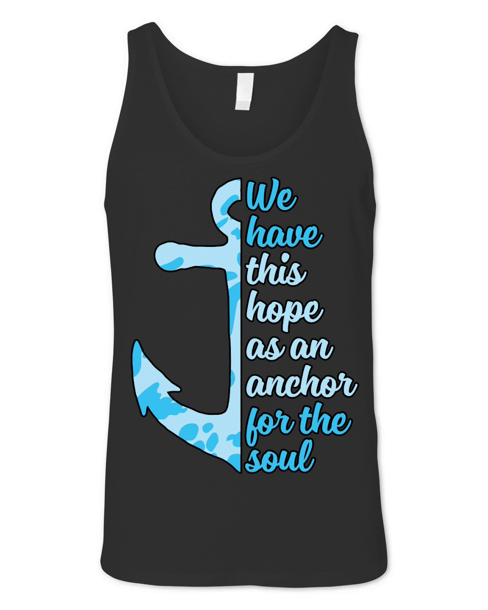 Christian Anchor For Soul Hope Unisex Jersey Tank