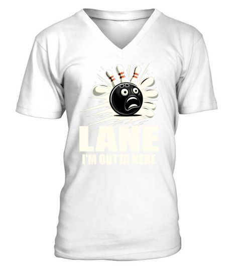 Funny Bowling Team Bowler Strike Bowling Club V-Neck T-shirt