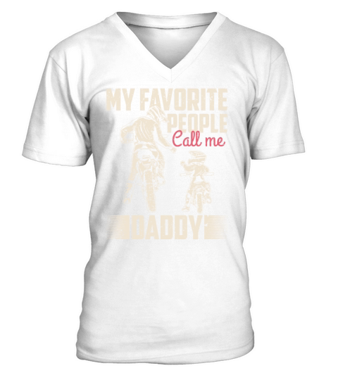 My favorite people call me daddy Vintage V-Neck T-shirt