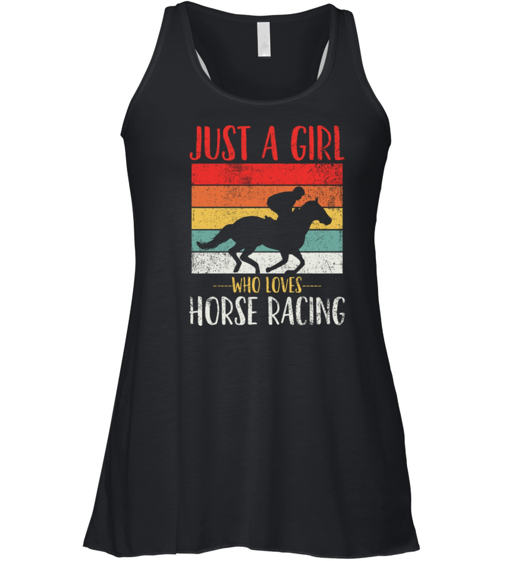 Horse Racing Vintage Women's Flowy Tank Top