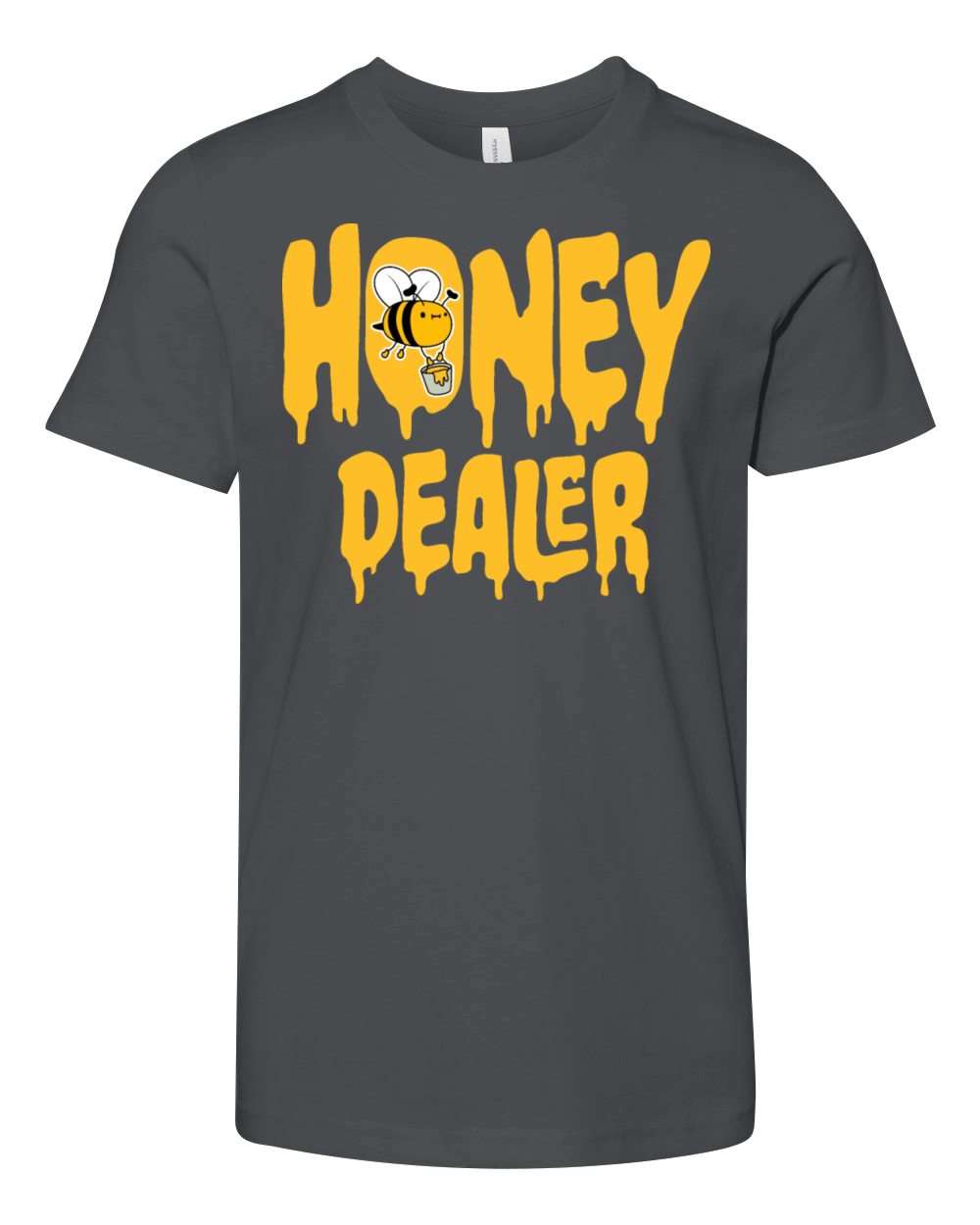 Honey Dealer Quote Cute Bee Bucket Love Beekeeper Youth Unisex Jersey Tee