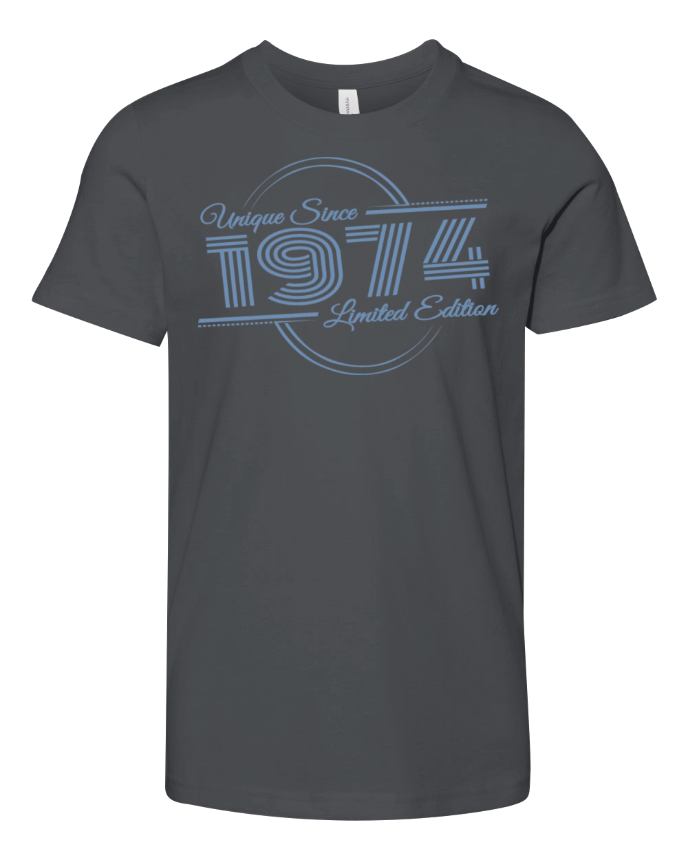 Uniquely retro since vintage 1974 Youth Unisex Jersey Tee