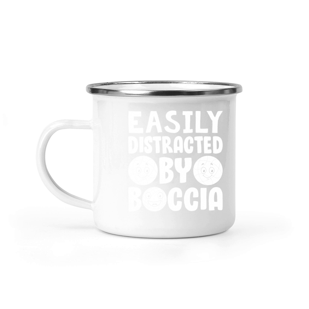 Bocce Ball Player Boccia Player - Easily Distracte Camping Mug