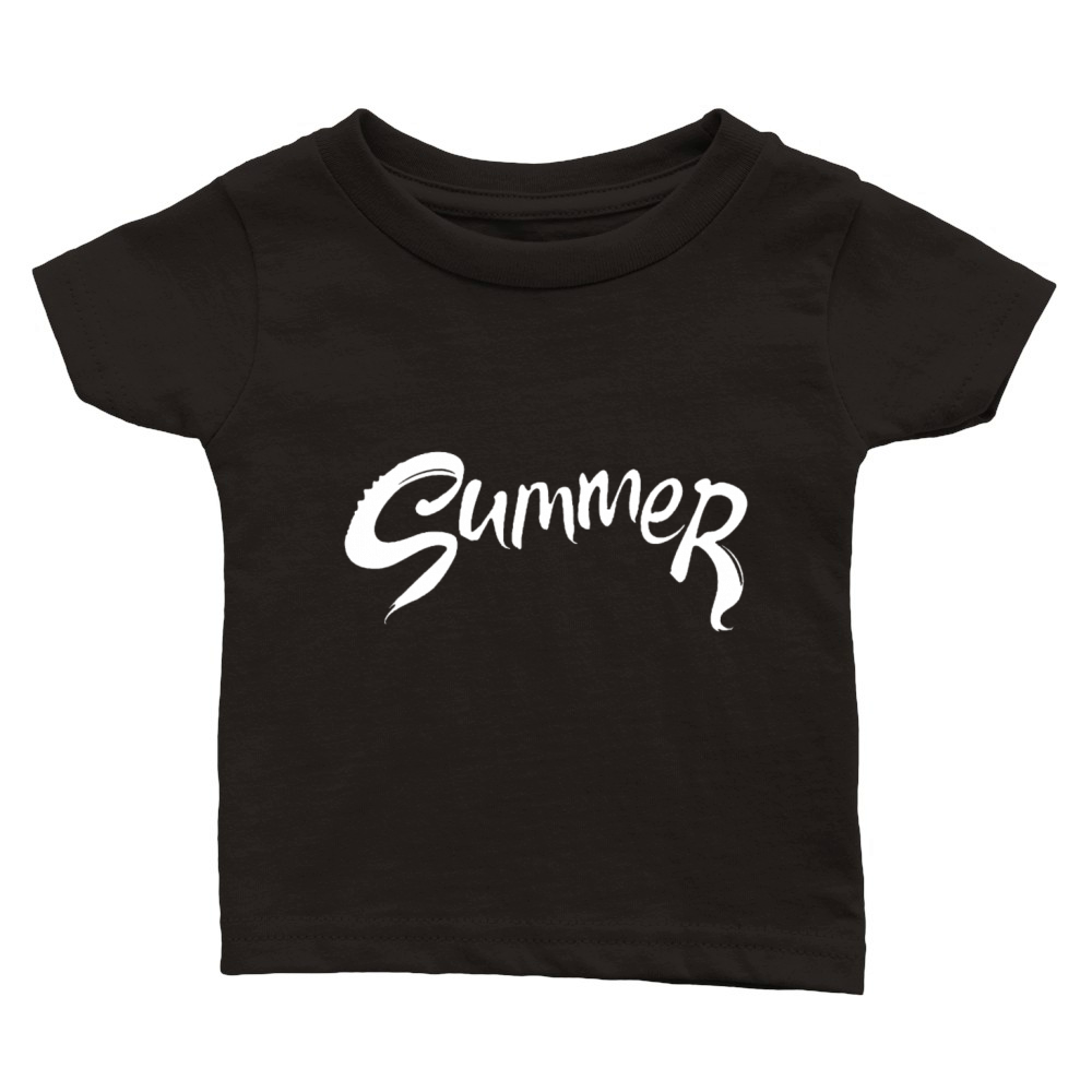 Summer typography funny Classic Baby Crewneck T-shirt