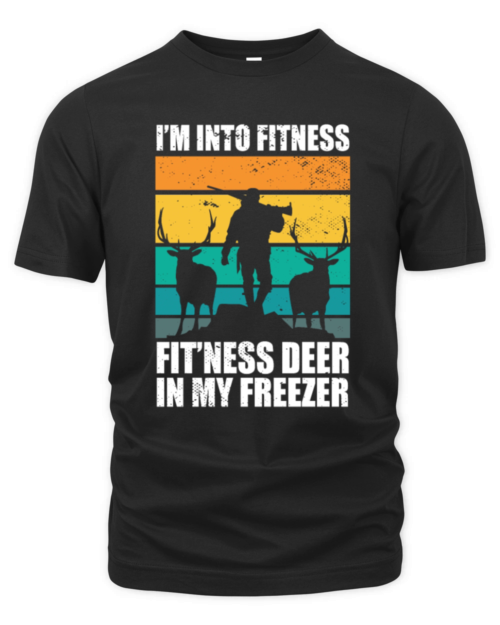 Im Into Fitness Fitness Deer In My Freezer Funny Organic Unisex T-shirt