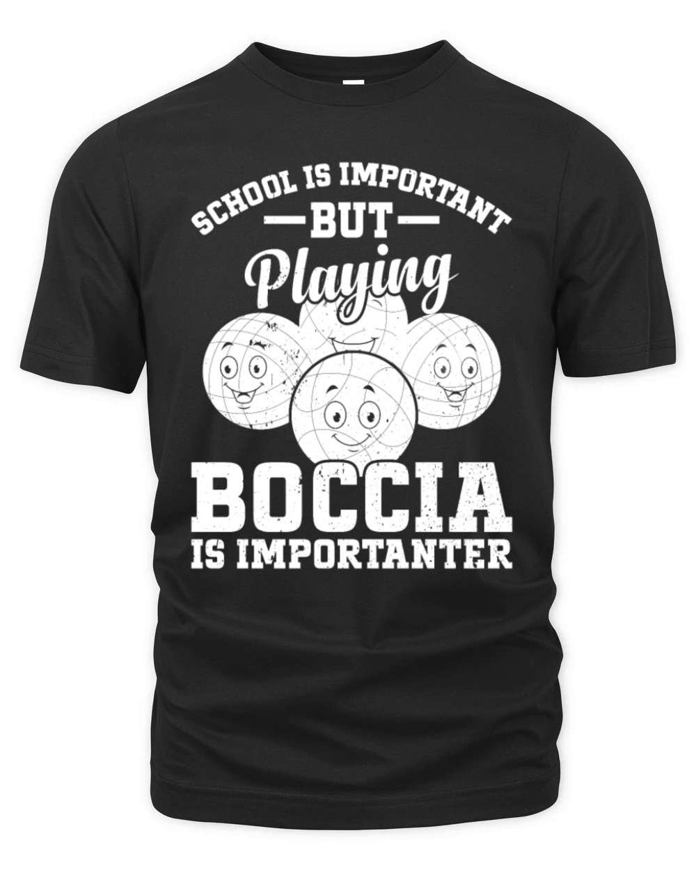 School Is Important But Playing Boccia Is Importan Organic Unisex T-shirt