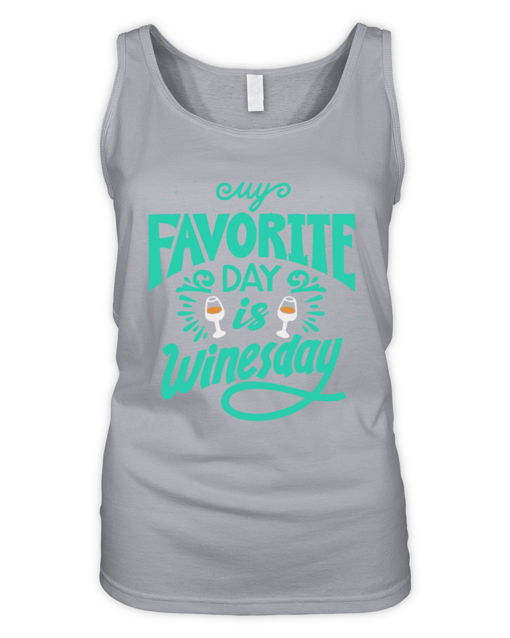 My Favorite Day Is Winesday Organic Women's Tank Top