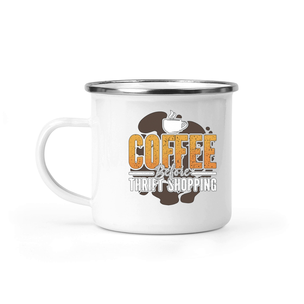 Thrift Shopping Coffee Flea Market Coffee Lover Camping Mug