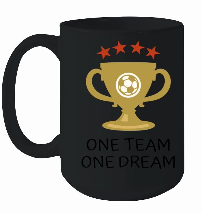 One Team One Dream Motivational Sports Football So Ceramic Mug