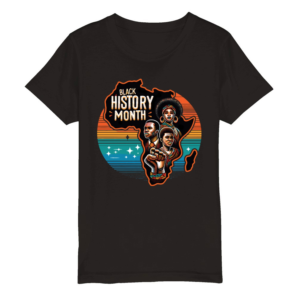 Black History Month - Cultural Tapestry Organic Kids Crewneck T-shirt
