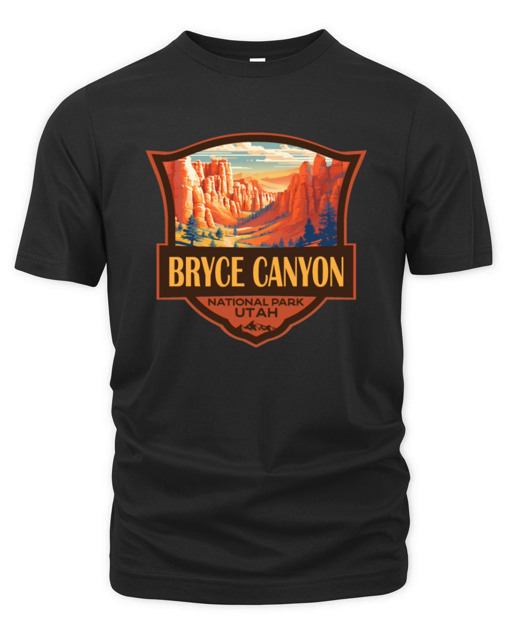 Bryce Canyon National Park Travel Retro Badge Organic Unisex T-shirt