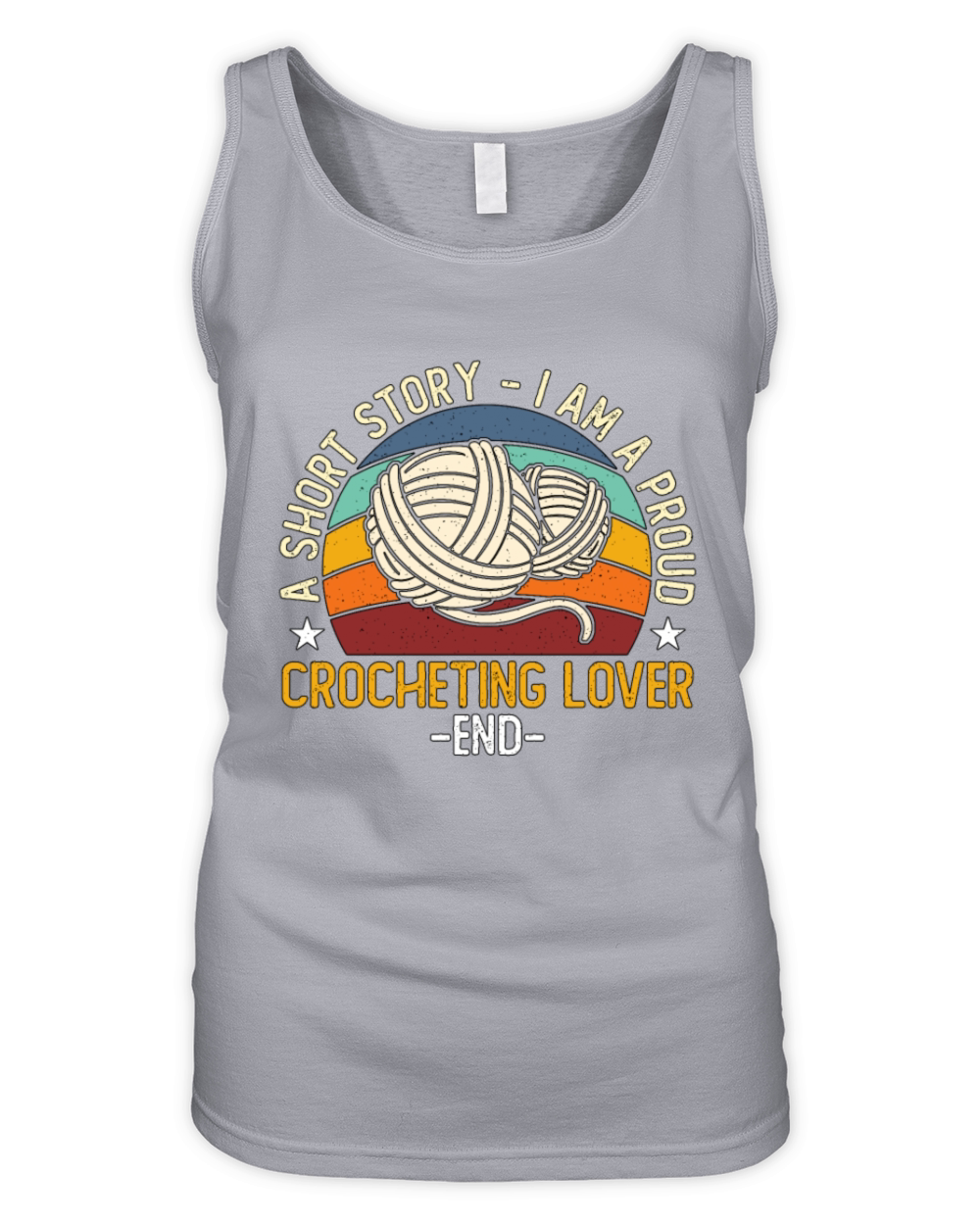 Crocheting Lover A Short Story I Am A Knitter Organic Women's Tank Top